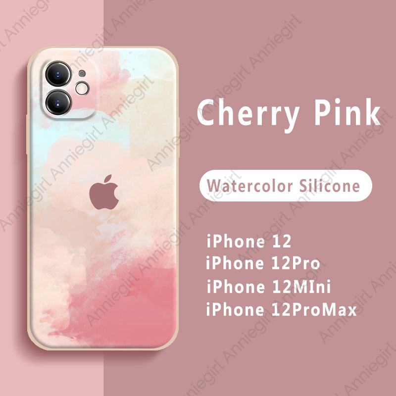 Ốp điện thoại silicon mềm họa tiết màu nước gradient mặt nhám cho IPhone 12 11 Pro Max Xs Max XR 8 7 Plus SE