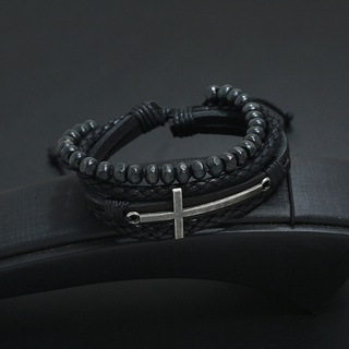 [VRH23] Vòng Tay Da Bện Handmade