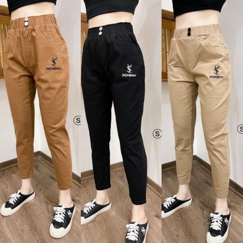 💓 XẢ KHO 💓Quần Đũi 5 Cúc kaki- (Hàng cao cấp) Quần baggy thô kaki đũi cạp chun co giãn đen be nâu size :M/L/XL/2XL