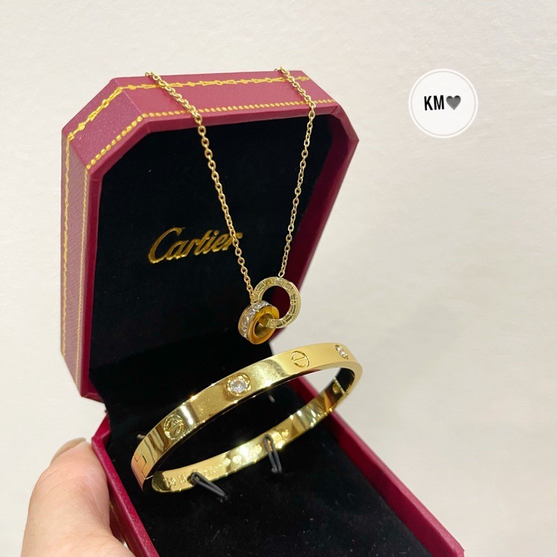 sét ti tan cổ lắc tay hót trend hàng cao cấp không bay màu,phong cách hàn quốc ảnh thật,hàng có sẵn