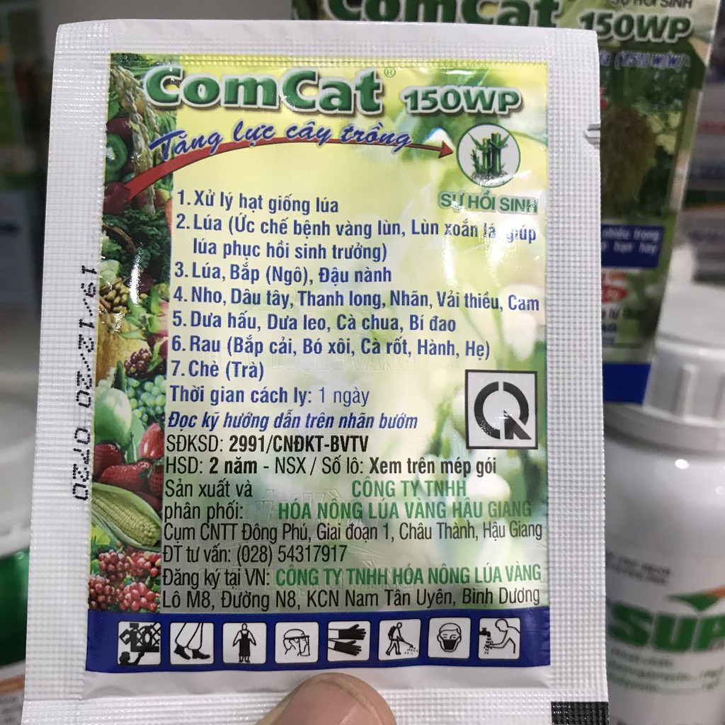 Phân Comcat 150WP - Kích Thích Sinh Trưởng Nguồn Gốc Hữu Cơ gói 3,8g Longf1