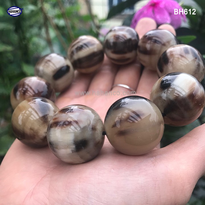 Vòng tay Sừng 25mm Giúp Tâm Bạn Tĩnh - Sức Khỏe Bình An - Tài Lộc - Độc Lạ (BH612-25) - Bracelet Of Hahanco