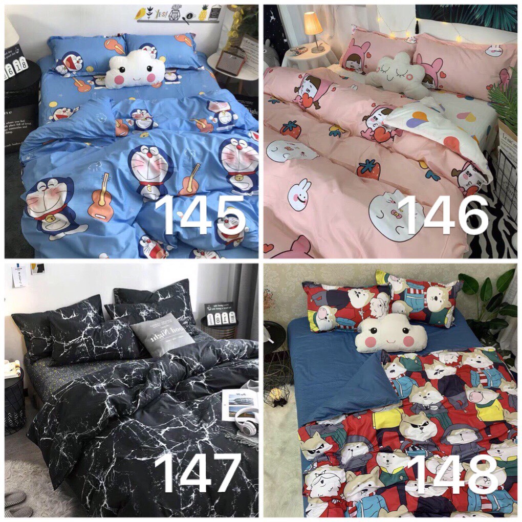 CHĂN PHAO Bộ chăn ga gối Cotton Poly Nhập Khẩu (Chát Chọn Mẫu)