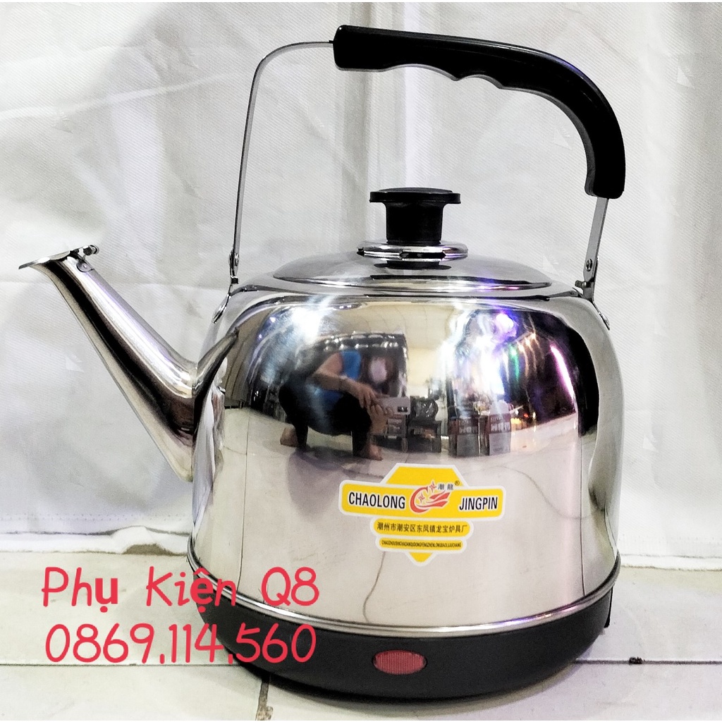 Bình đun nước siêu tốc CL-A2-5L  kiểu ấm quai xách, 5lít, inox