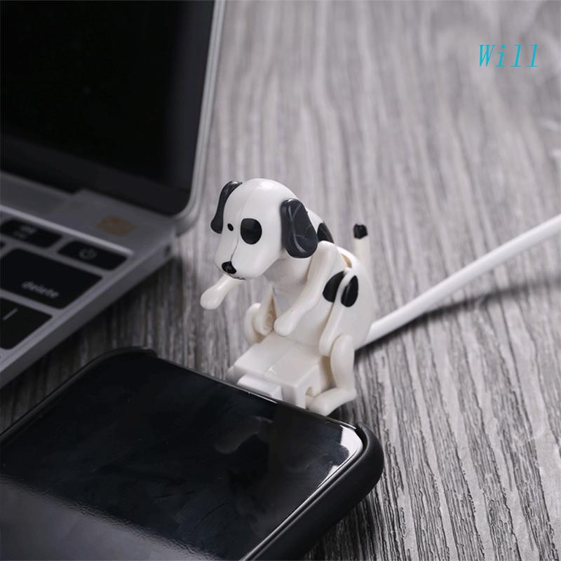 Dây Cáp Sạc USB Truyền Dữ Liệu Nhanh Type-C Hình Chú Chó Humping Vui Nhộn Cho Điện Thoại Di Động