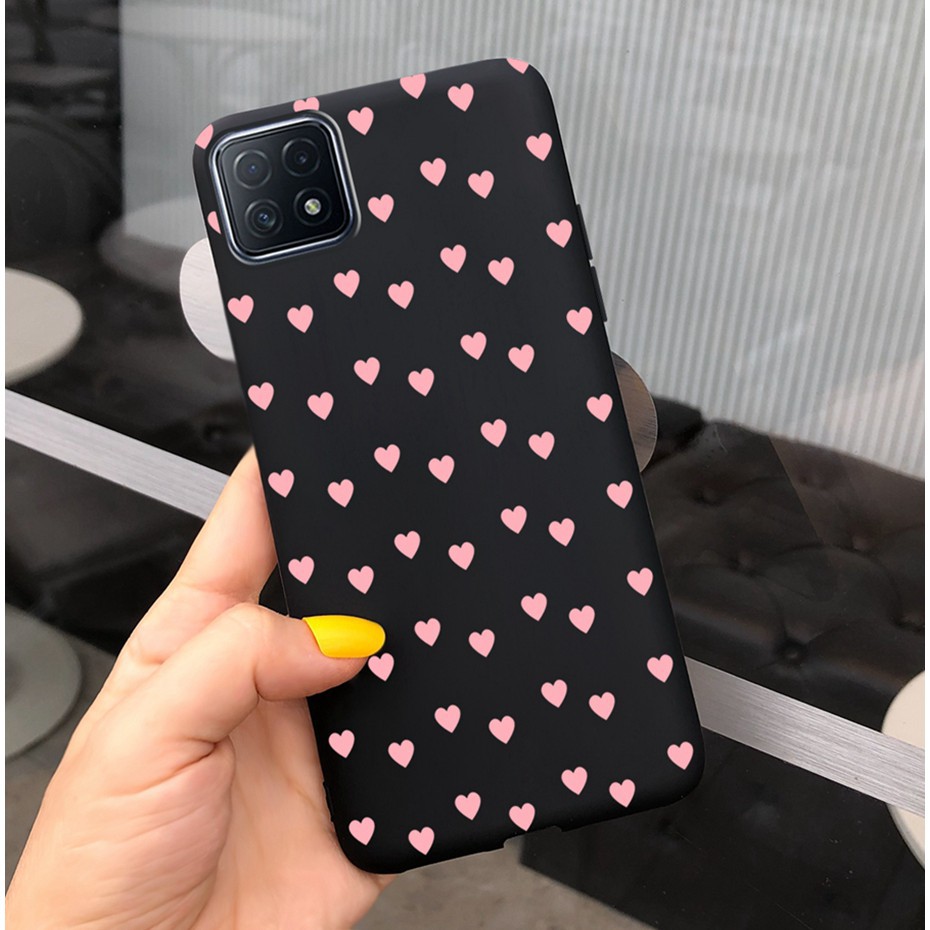Ốp điện thoại mềm hình trái tim dành cho Oppo A72 A73 A53 5g A59 F1S A72 5g A735G A53 5g