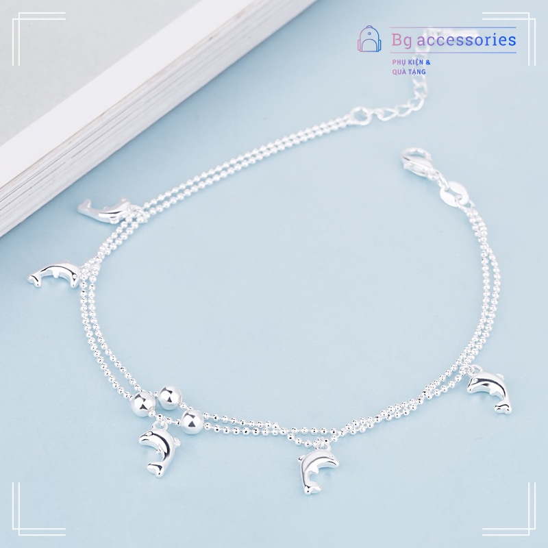 Lắc Chân Bạc 925 Phong Cách Hàn Quốc dễ thương