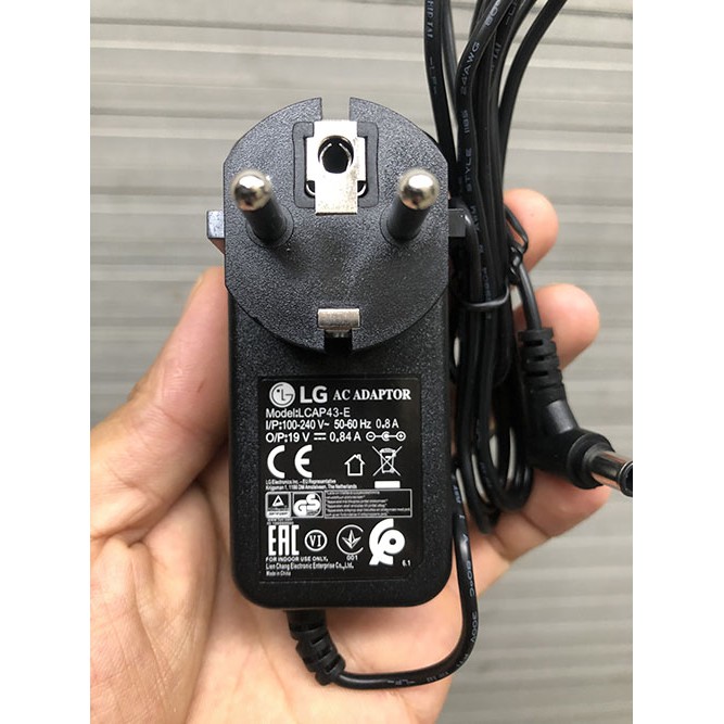 Adapter nguồn màn hình máy tính LG 19V 0.84A chính hãng