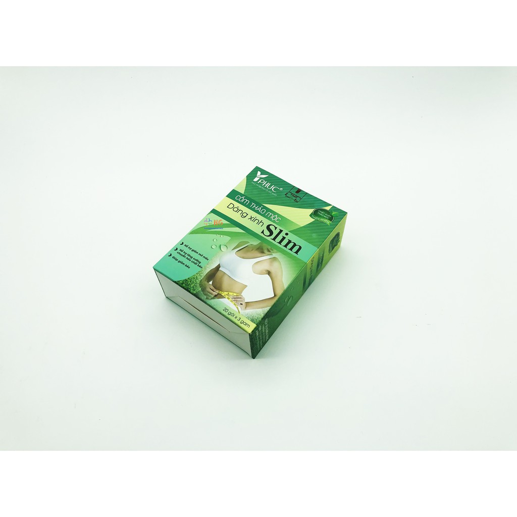 Cốm Thảo Mộc Dáng Xinh Slim - Hỗ trợ giảm mỡ máu, tăng cường chuyển hóa chất béo, giảm béo, giảm cân (Hộp 20 gói)