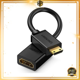Cáp chuyển Mini HDMI sang HDMI Ugreen 20137 dài 20cm chính hãng - Hapugroup