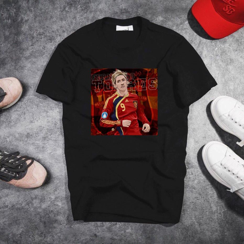 [Freeship] Áo Thun In Hình Fernando Torres Mã 05 - Áo In Hình Cầu Thủ Bóng Đá