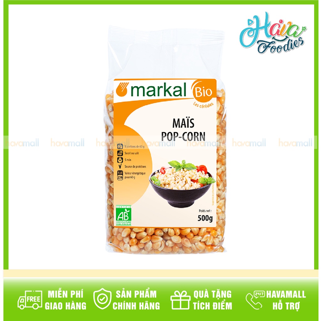 [HÀNG CHÍNH HÃNG] Bắp Nổ Hữu Cơ Markal 500gr - Organic Popcorn