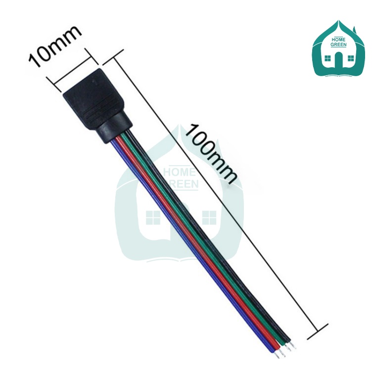Dây nối đèn Led 4 Pin 10mm 10cm Rgb cho dây đèn Led 5050