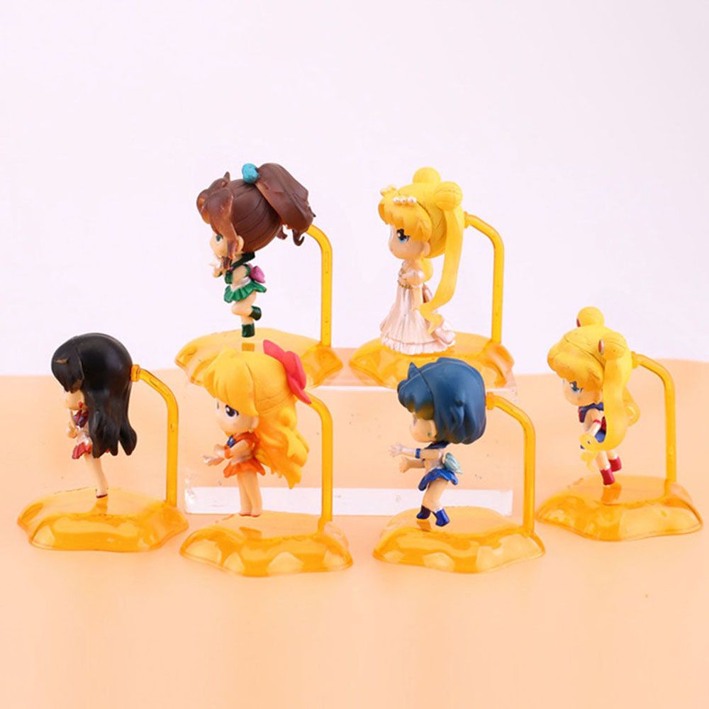 Set 6 Mô Hình Đồ Chơi Thủy Thủ Mặt Trăng Bằng Pvc