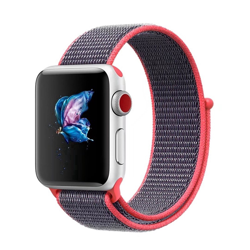 Dây đeo nylon cho đồng hồ thông minh Apple Watch Series 7/6 / se / 5 /4 / 3 / 2 / 1 (  41mm 45mm 38 / 40mm / 42mm / 44mm )