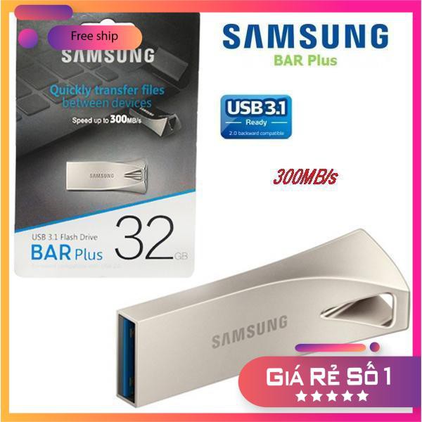 Ổ ĐĨA FLASH USB 3.1 SAM SUNG BAR PLUS 32GB/16GB/8GB/4GB CHỐNG NƯỚC - BH 12 THÁNG