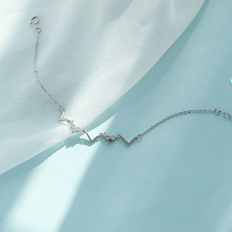 Vòng Tay Mạ Bạc 925 Thiết Kế Đơn Giản Cho Nữ