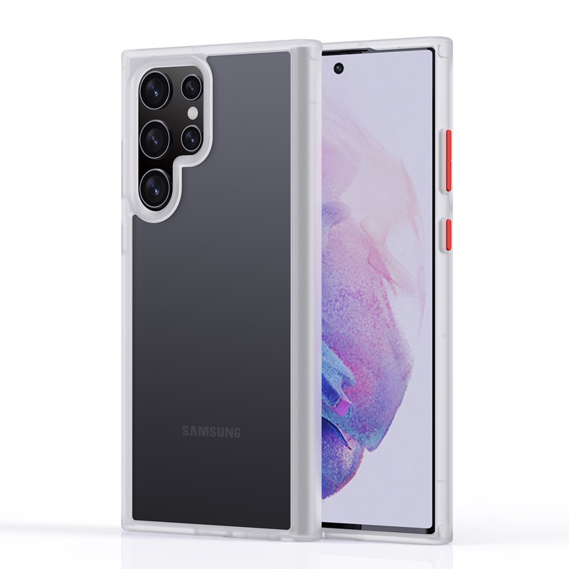 LIKGUS Ốp Điện Thoại Silicon Nhám Trong Suốt Chống Sốc Cho Samsung Galaxy S22 Ultra S22 Plus