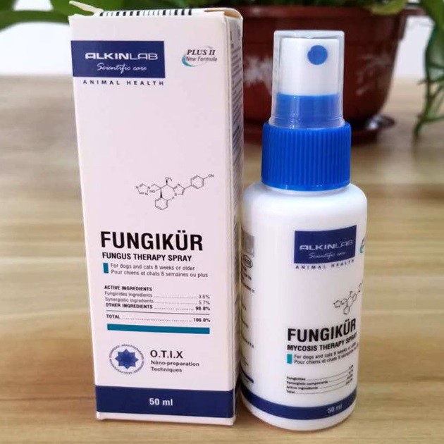 FUNGIKUR - Thuốc Xịt Diệt Nấm Ngoài Da Chó Mèo