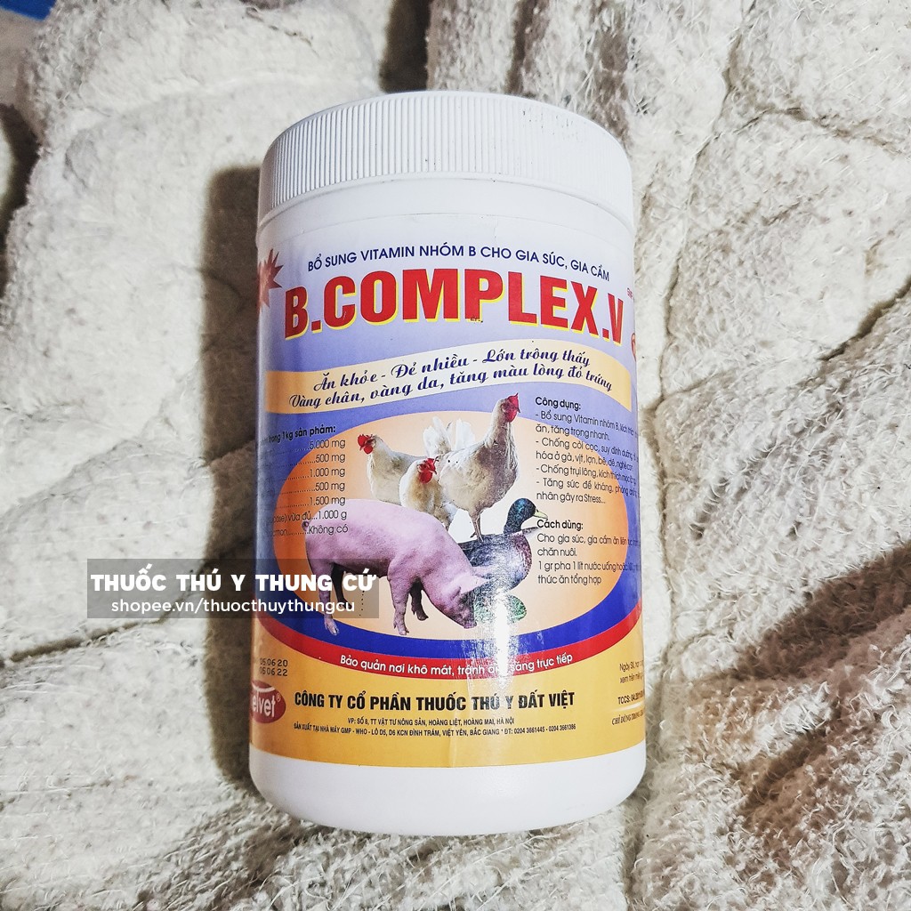 Hộp B.Complex 1kg - Bổ sung vitamin cho gia súc gia cầm: Đẻ nhiều, ăn khỏe, lớn nhanh