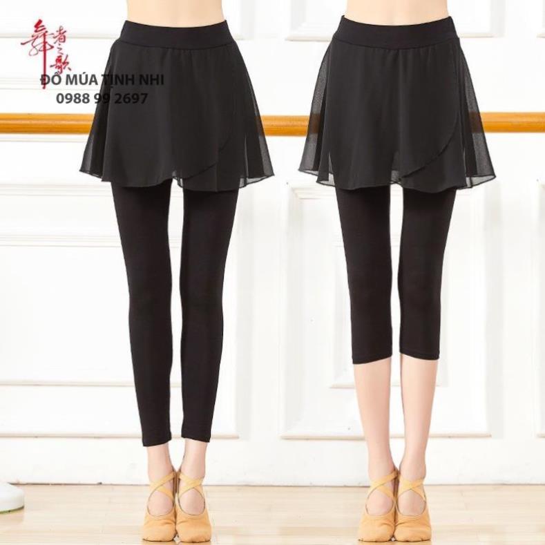 Quần legging tập múa, yoga, gym dáng váy  Đồ Múa Lotus