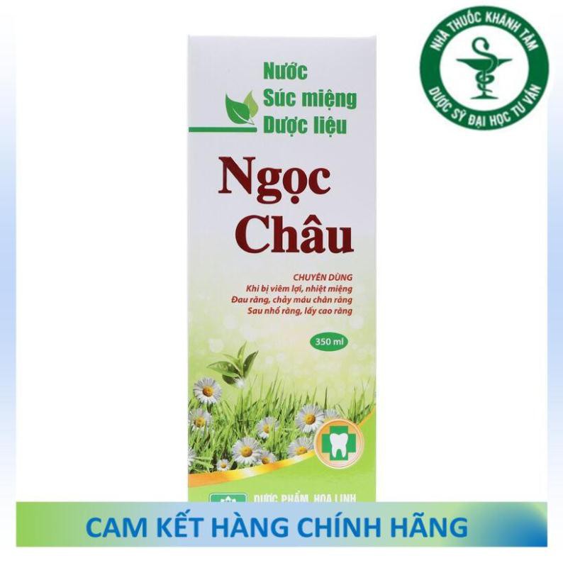 ! ! Nước súc miệng dược liệu Ngọc Châu 350ml
