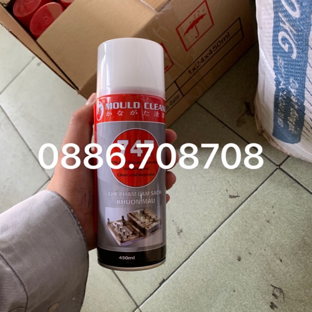 Vệ sinh khuôn 747 450ml(Giao hàng hình 1 hoặc 3)