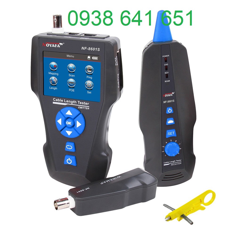 Thiết bị kiểm tra cáp mạng đa năng NOYAFA NF- 8601S chính hãng