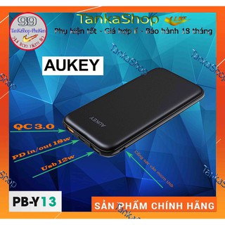 PIN SẠC DỰ PHÒNG AUKEY PB-Y13 10000mah –sạc nhanh QC 3.0 và PD 18W