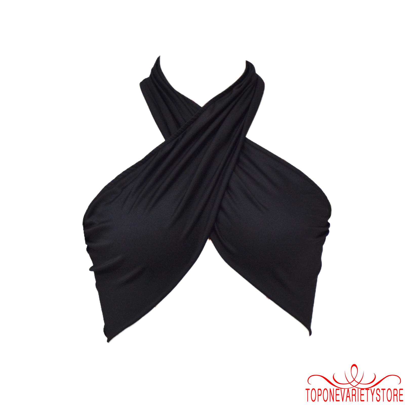 TOPQ-Women´s Crop Top Stylish Sleeveless Solid Color Criss Cross Halter Neck Backless | BigBuy360 - bigbuy360.vn