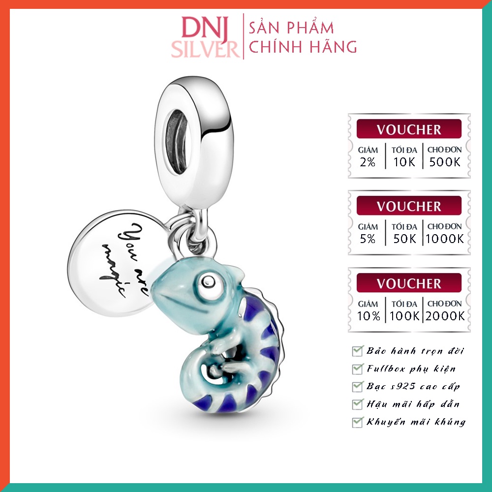 [Hàng cao cấp] Charm bạc 925 cao cấp, hàng chuẩn bạc - Charm Colour-changing Chameleon thích hợp để mix vòng tay charm