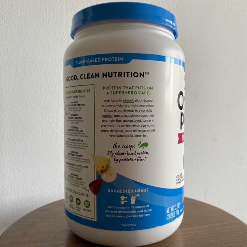 BỘT ĐẠM THỰC VẬT HỮU CƠ Orgain Organic Protein 50 Superfoods protein powder vị socola 918g US