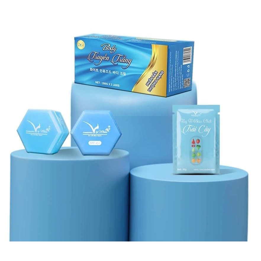 BỘ KEM BODY HÀN QUỐC TRUYỀN TRẮNG VIP WHITE PHIÊN BẢN THƯỢNG HẠNG