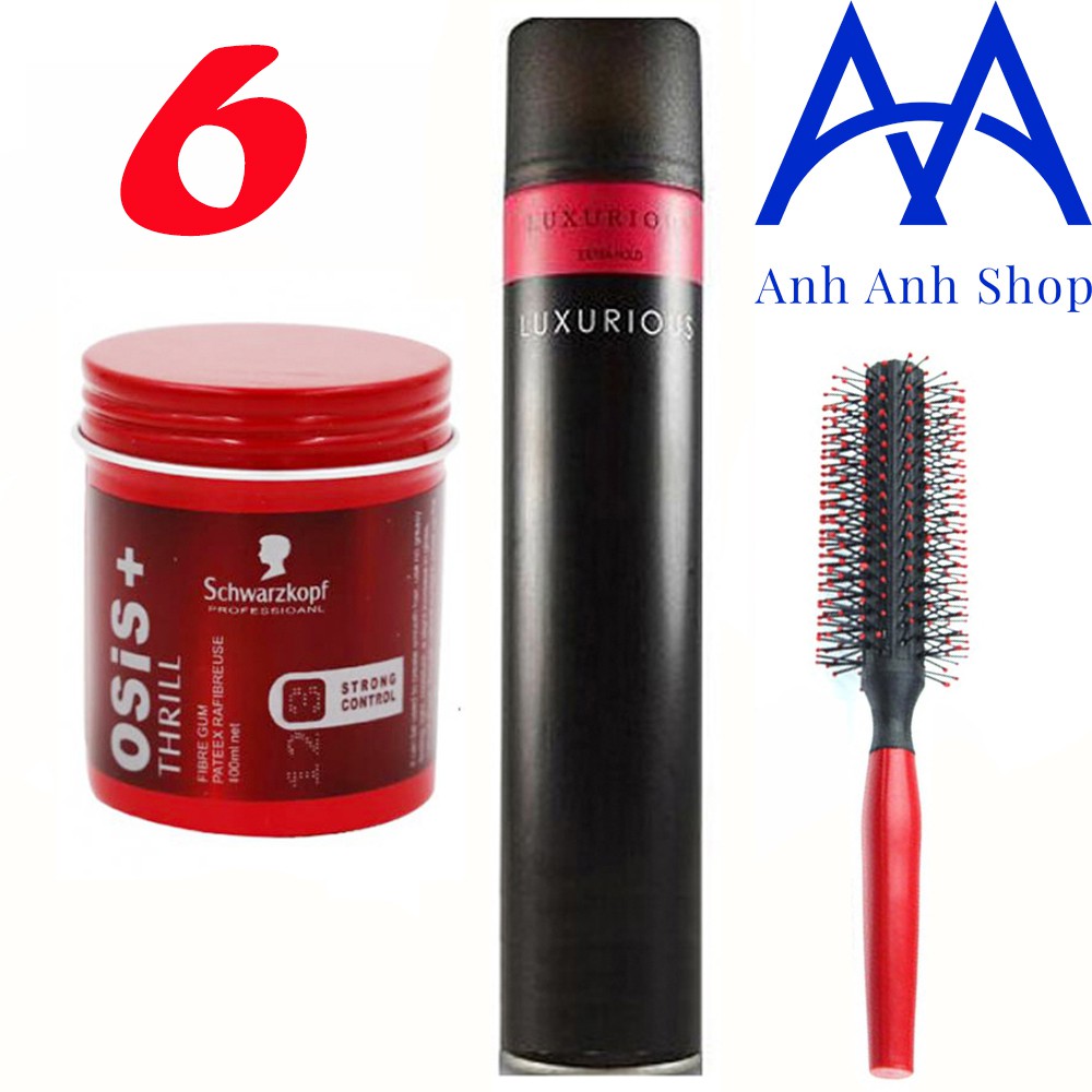 COMBO GÔM SÁP TẶNG 1 LƯỢC TRÒN TẠO KIỂU
