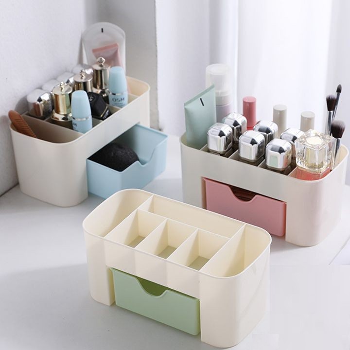 Kệ Nhựa Đựng Mỹ Phẩm Nhiều Ngăn Có Ngăn Kéo tiện ích Khay Để Mỹ Phẩm Con Gái Phụ Nữ làm đẹp Phụ Kiện Trang Điểm | BigBuy360 - bigbuy360.vn