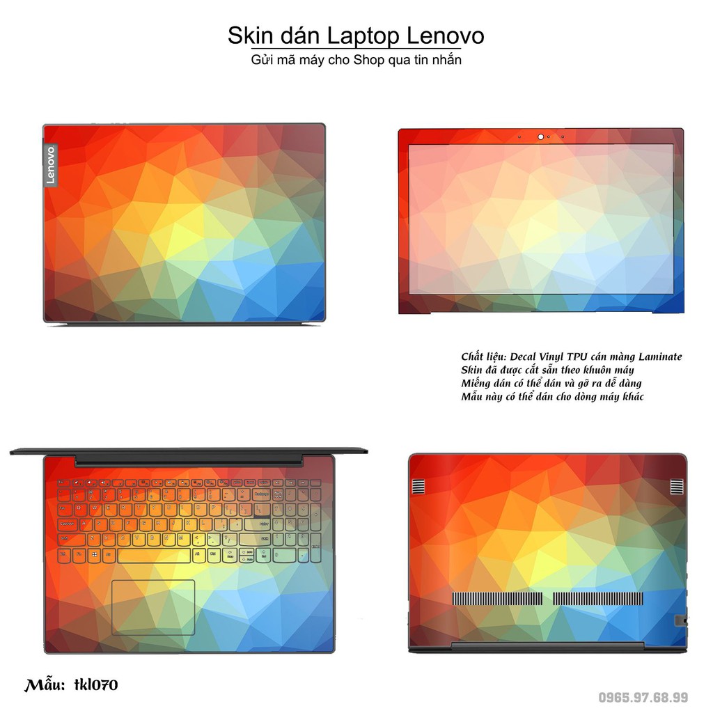 Skin dán Laptop Lenovo in hình thiết kế _nhiều mẫu 7 (inbox mã máy cho Shop)