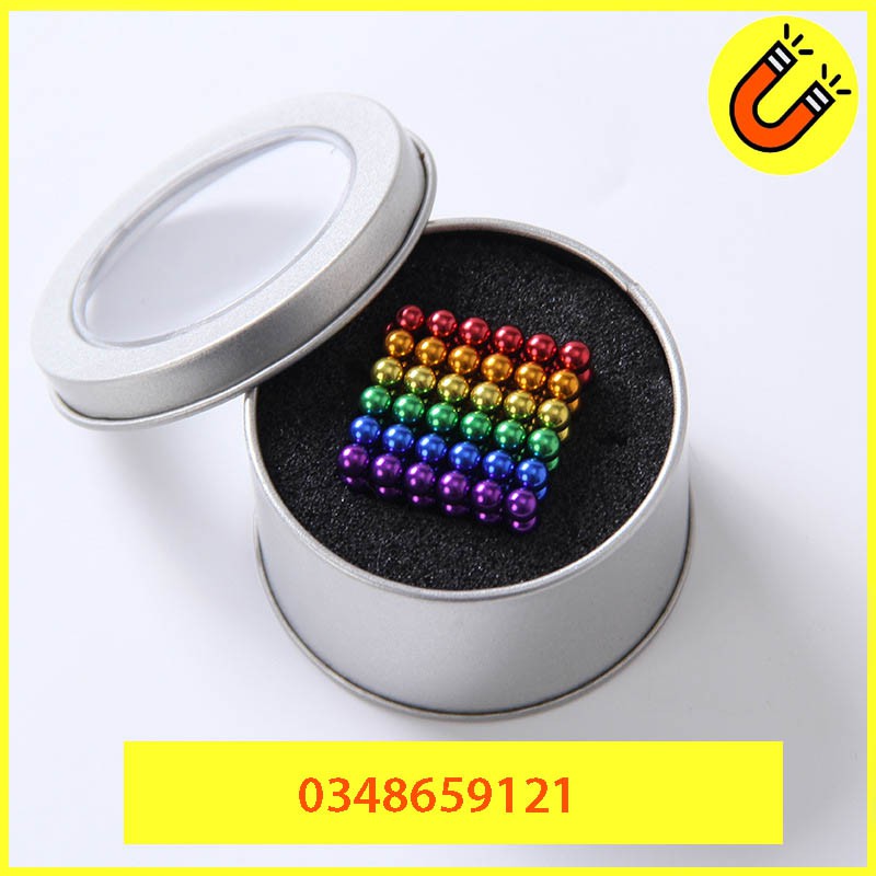 Bi nam châm tròn - bucky ball 5mm 8 màu 216 viên