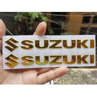 2 TEM CHỮ SUZUKI - MÀU BẠC, ĐỎ,VÀNG