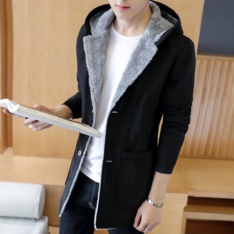 Áo Khoác Dáng Mangto Có Lót Lông Bên Trong Dành Cho Nam - Đơn Giản & Lịch Lãm, Dày Dặn Và Ấm
