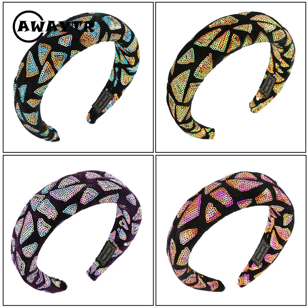 Băng Đô Cài Tóc Đính Kim Sa Lấp Lánh Thời Trang Cho Nữ