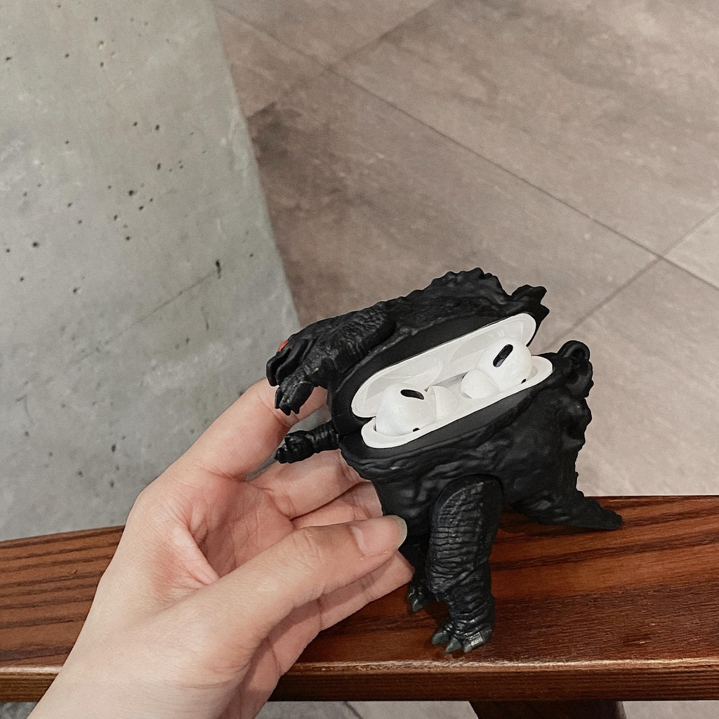 Vỏ Bảo Vệ Hộp Sạc Tai Nghe Airpods 1/2/Pro Họa Tiết Godzilla Wars King Kong Orangutan 2021 Mới
