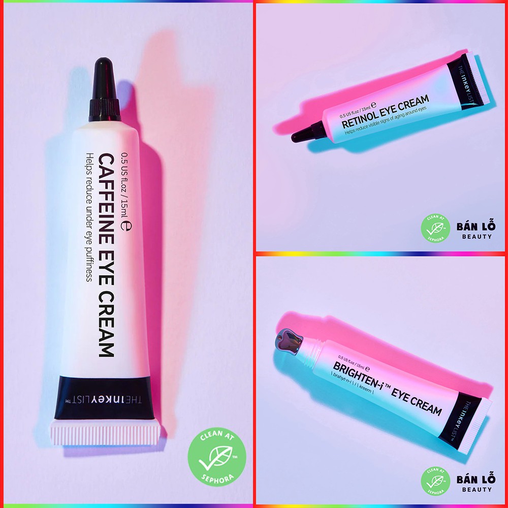 [FREE SHIP] KEM DƯỠNG MẮT THE INKEY LIST BRIGHTEN-I RETINOL CAFFEIN EYE CREAM 15ML ❤️