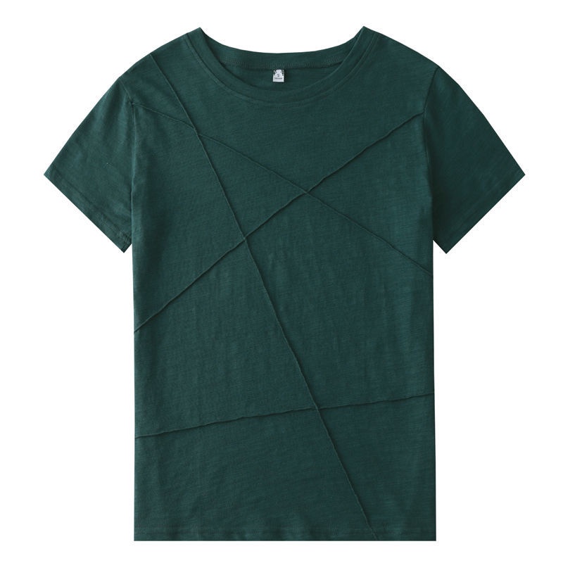 Áo Thun Tay Ngắn Màu Trơn Đơn Giản Cho Nữ 164156 Áo Thun Cotton Dáng Rộng Thiết Kế Đơn Giản Dễ Phối Đồ Cho Mùa Hè