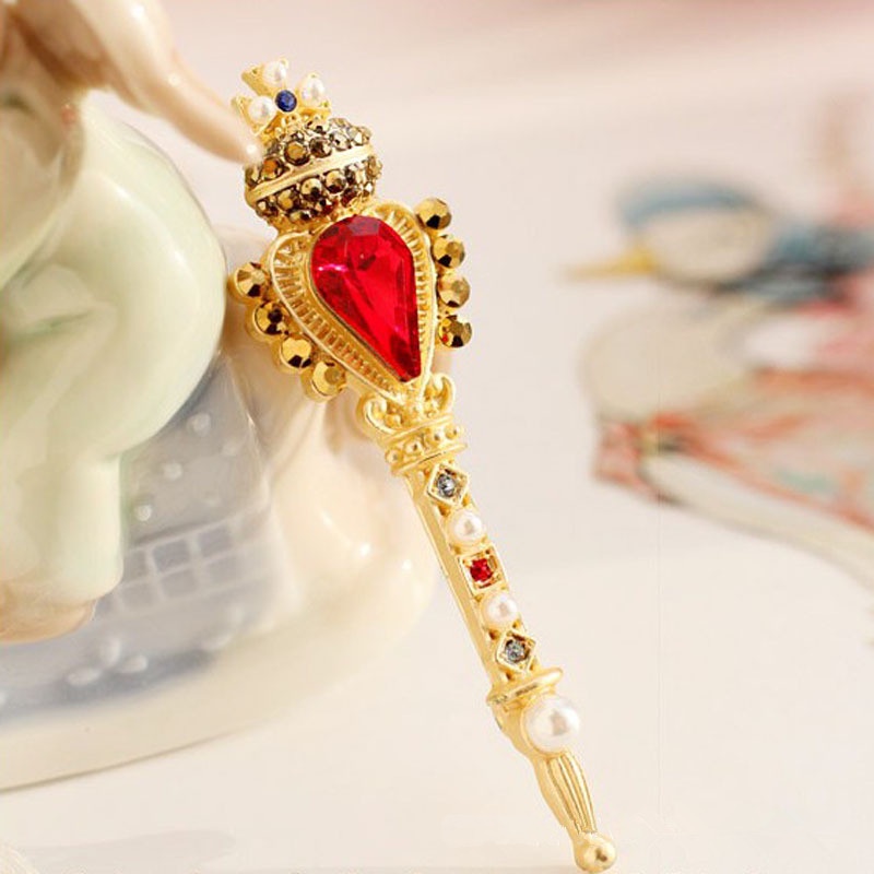 Cài Áo Hình Vương Miện Phong Cách baroque Âu Mỹ