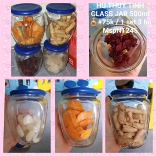 Combo 3 hũ thuỷ tinh glass jar