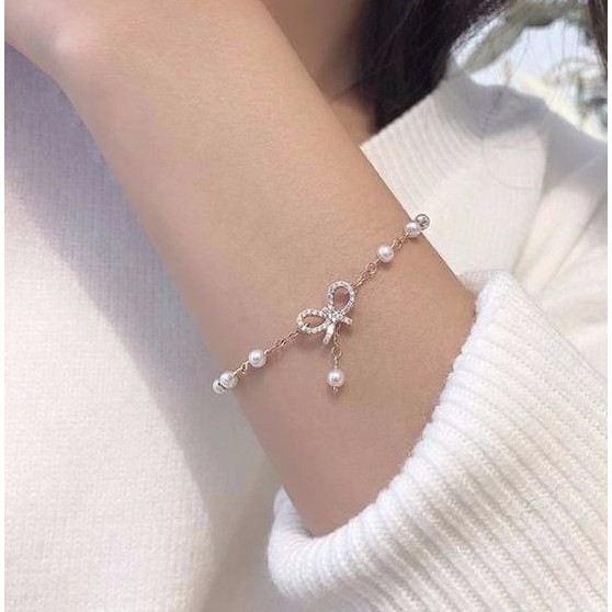 Vòng tay lolita siêu xinh HÌNH NƠ dễ thương mới nhất 2021 VT45