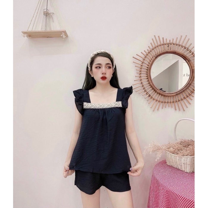 bộ xô đũi áo tay bèo cánh tiên siêu đẹp🧡