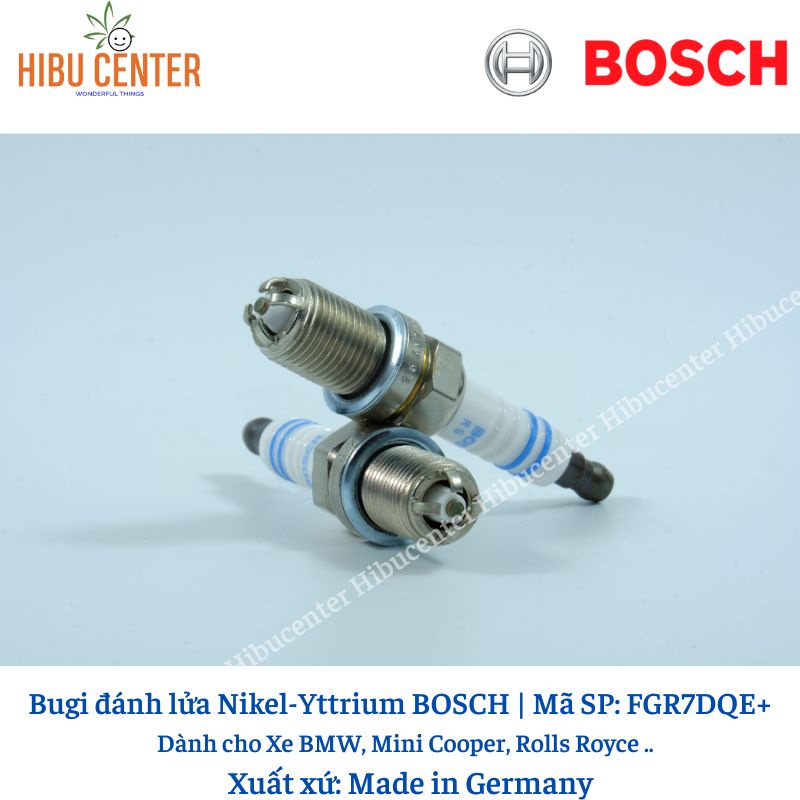 Bugi Chân Ngắn 4 Chấu BOSCH Fgr7Dqe+ Cho Xe Bmw, Mini Cooper, Rolls Royce, Toyota Camry Landcruiser Deawoo Captiva..