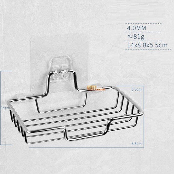 Giá inox để xà phòng tắm giá inox dán tường siêu dính