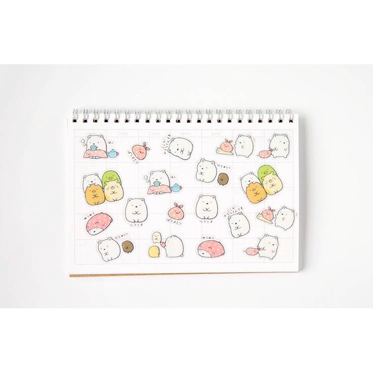 Set 50/80 nhãn dán hình Sumikko Gurashi đáng yêu để trang trí nhật ký/lưu bút/sổ tay